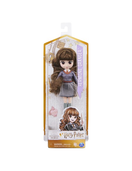 Wizarding World | Bambola articolata Hermione Granger 20cm | Bacchetta e divisa di Hogwarts inclusa | Collezione Harry Potter |