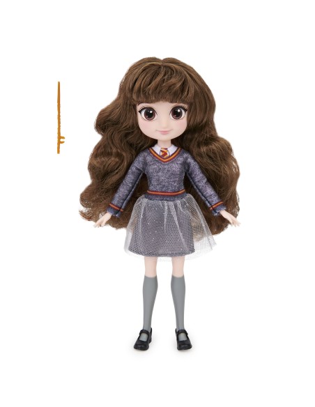 Wizarding World | Bambola articolata Hermione Granger 20cm | Bacchetta e divisa di Hogwarts inclusa | Collezione Harry Potter |