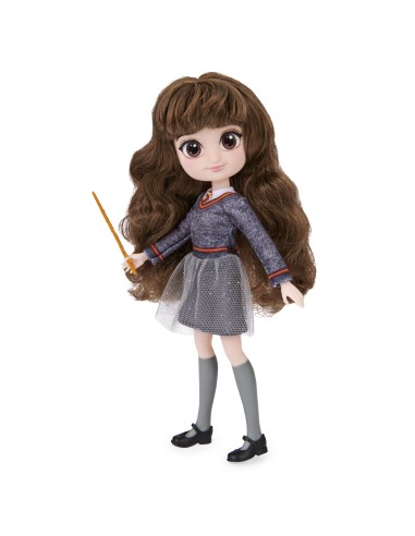 Wizarding World | Bambola articolata Hermione Granger 20cm | Bacchetta e divisa di Hogwarts inclusa | Collezione Harry Potter |