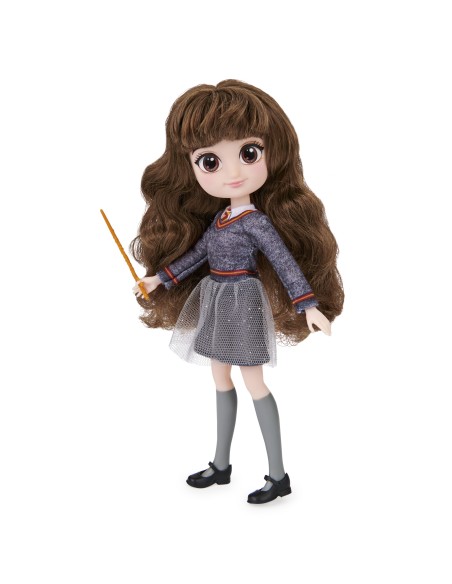 Wizarding World | Bambola articolata Hermione Granger 20cm | Bacchetta e divisa di Hogwarts inclusa | Collezione Harry Potter |