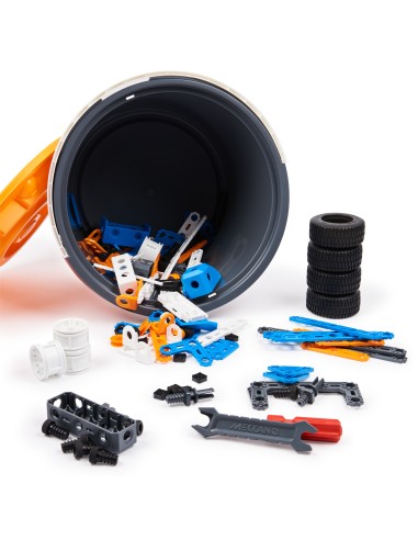 Meccano Junior, kit di costruzioni, secchiello da 150 pezzi per gioco creativo - dai 5 anni