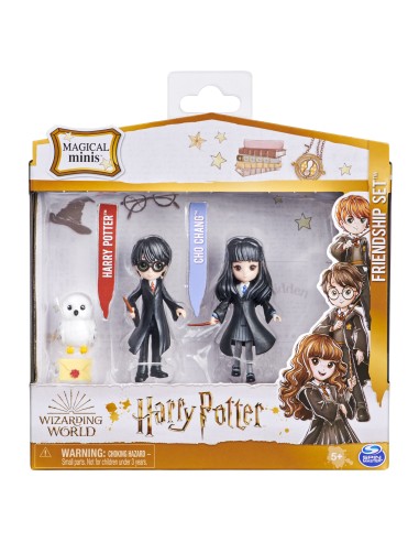 Wizarding World Set Amicizia Harry Potter e Cho Chang con Edvige, bambole articolate 7.5cm