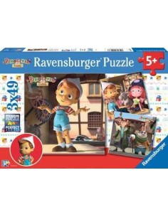 Ravensburger Pinocchio Puzzle 49 pz Cartoni
