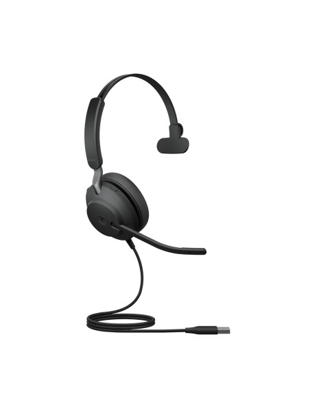 Jabra Evolve2 40, MS Mono Auricolare Cablato A Padiglione Ufficio USB tipo A Bluetooth Nero
