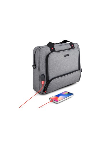 Urban Factory Mixee borsa per notebook 35,6 cm (14") Valigetta ventiquattrore Grigio, Rosa
