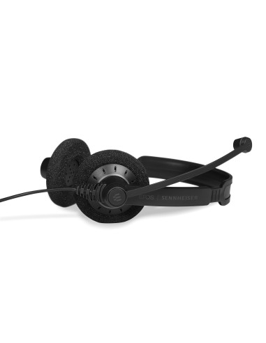 EPOS | SENNHEISER IMPACT SC 60 Auricolare Cablato A Padiglione Musica e Chiamate Nero, Argento