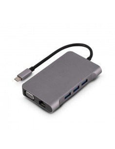 Urban Factory TCM16UF replicatore di porte e docking station per notebook Cablato USB 3.2 Gen 1 (3.1 Gen 1) Type-C Grigio 2