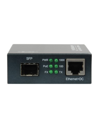 LevelOne GVT-2012 convertitore multimediale di rete 1000 Mbit s Nero