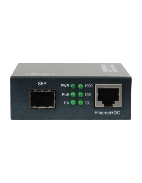 LevelOne GVT-2012 convertitore multimediale di rete 1000 Mbit s Nero