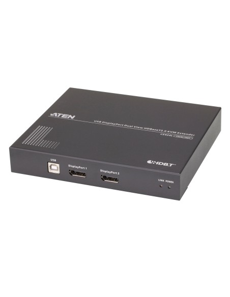 ATEN Estensore KVM USB DisplayPort Dual View HDBaseT™ 2.0 (4K a 100 m per visualizzazione singola)