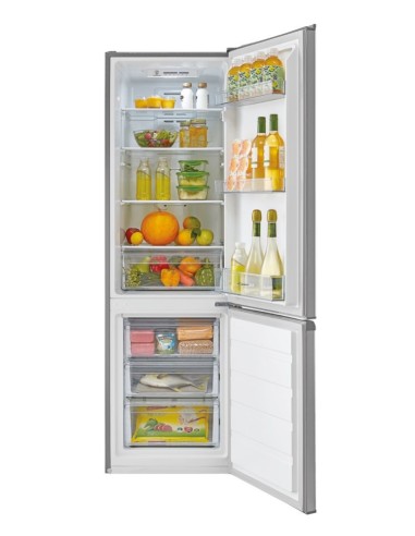 Candy CMICN 5184XN frigorifero con congelatore Libera installazione 270 L E Acciaio inossidabile