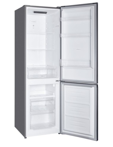 Candy CCH1T518FX frigorifero con congelatore Libera installazione 253 L F Platino, Acciaio inossidabile