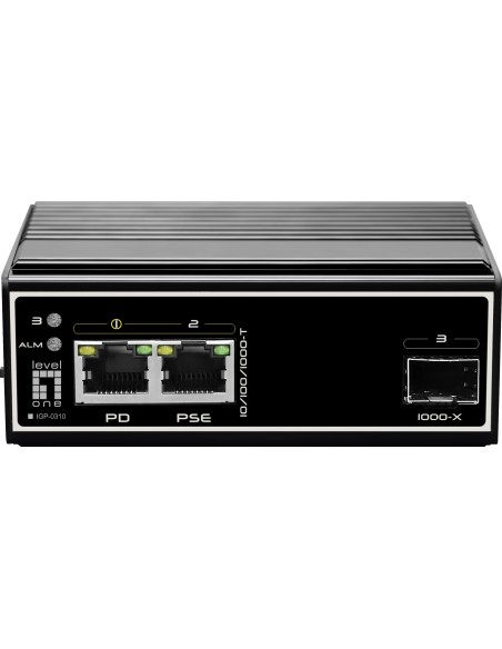LevelOne IGP-0310 switch di rete Gigabit Ethernet (10 100 1000) Supporto Power over Ethernet (PoE) Nero
