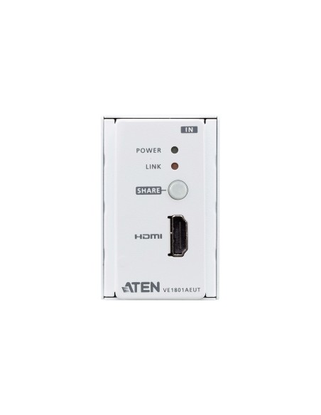 ATEN Trasmettitore HDMI HDBaseT-Lite con placca a parete EU   PoH