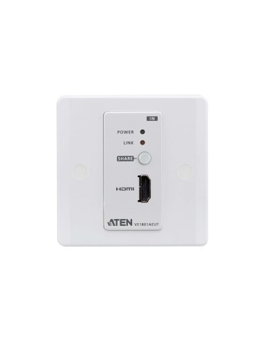 ATEN Trasmettitore HDMI HDBaseT-Lite con placca a parete EU   PoH
