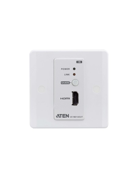 ATEN Trasmettitore HDMI HDBaseT-Lite con placca a parete EU   PoH