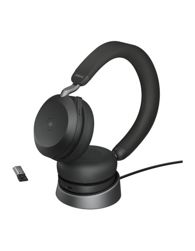 Jabra Evolve2 75 Auricolare Wireless A Padiglione Ufficio Bluetooth Base di ricarica Nero