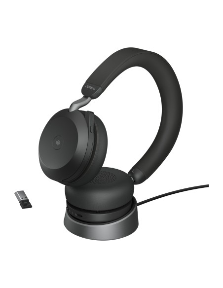 Jabra Evolve2 75 Auricolare Wireless A Padiglione Ufficio Bluetooth Base di ricarica Nero