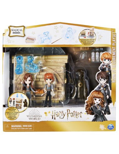Wizarding World , set Stanza delle Necessità 2 in 1 con 2 bambole articolate e 3 accessori, collezione Harry Potter, giocattoli