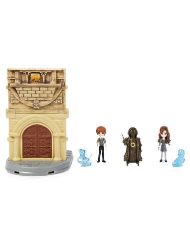 Wizarding World , set Stanza delle Necessità 2 in 1 con 2 bambole articolate e 3 accessori, collezione Harry Potter, giocattoli