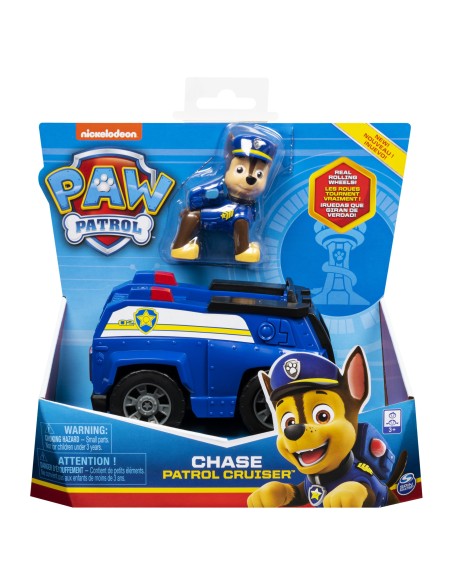 PAW Patrol | Veicolo della polizia di Chase | Veicolo e personaggio di Chase | Giochi per bambini dai 3 anni in su