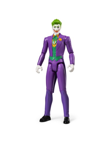 DC Comics | BATMAN | Personaggio Joker in scala 30 cm con decorazioni originali e 11 punti di articolazione - Giocattoli per