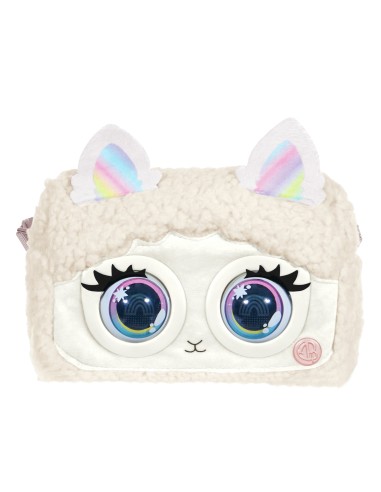 Purse Pets borsetta interattiva Fluffy in versione Gatto e Lama con oltre 30 effetti sonori e reazioni, giocattoli per bambine