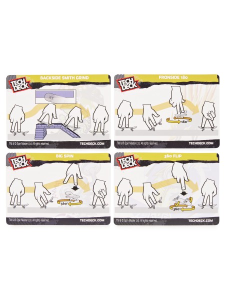 Tech Deck MINI SKATE FINGERSKATE VERUSUS SERIES Confezione da 2 mini skate assortiti e un ostacolo, per bambini dai 4 anni in su