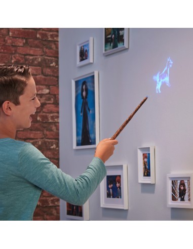 Wizarding World | Bacchetta Magica Interattiva Proiezione Patronus di Ron Weasley da 33cm | Collezione Harry Potter |