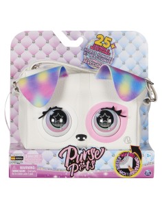 Purse Pets Borsetta interattiva in versione Cucciolo Arcobaleno con oltre 25 effetti sonori e reazioni