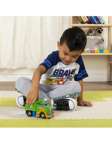 PAW Patrol | Camion per la raccolta di rifiuti riciclabili di Rocky | Veicolo e personaggio di Rocky | Giochi per bambini dai 3