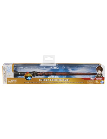 Wizarding World | Bacchetta Magica Interattiva Proiezione Patronus di Harry Potter da 33cm | Collezione Harry Potter |