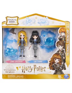 Wizarding World , Set Amicizia Patronus di Luna Lovegood e Cho Chang con 2 bambole articolate e 2 animali Patronus, collezione 2
