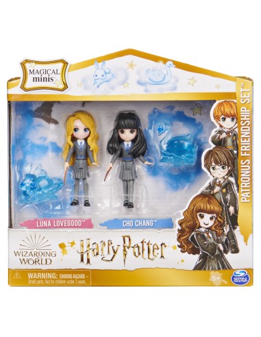 Wizarding World , Set Amicizia Patronus di Luna Lovegood e Cho Chang con 2 bambole articolate e 2 animali Patronus, collezione
