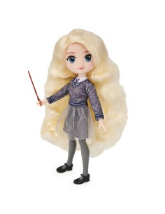 Wizarding World | Bambola articolata di Luna Lovegood da 20cm | Bacchetta e divisa di Hogwarts | Collezione Harry Potter |