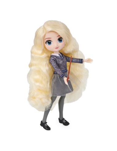 Wizarding World | Bambola articolata di Luna Lovegood da 20cm | Bacchetta e divisa di Hogwarts | Collezione Harry Potter |