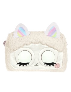 Purse Pets | BORSETTA INTERATTIVA FLUFFY | in versione Lama con oltre 30 effetti sonori e reazioni, giocattoli per bambine dai 2