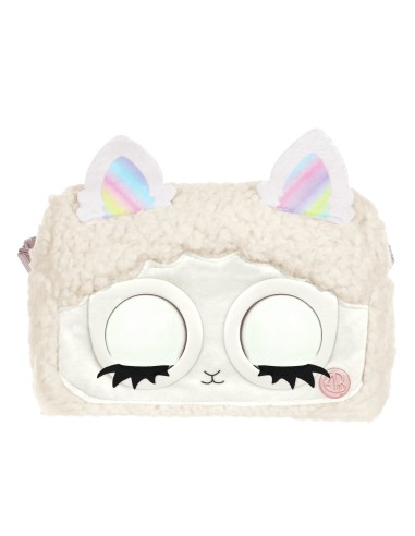 Purse Pets | BORSETTA INTERATTIVA FLUFFY | in versione Lama con oltre 30 effetti sonori e reazioni, giocattoli per bambine dai