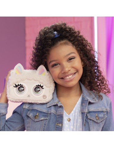 Purse Pets | BORSETTA INTERATTIVA FLUFFY | in versione Lama con oltre 30 effetti sonori e reazioni, giocattoli per bambine dai
