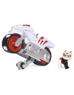 PAW Patrol , veicolo Moto Pups di Wildcat, motocicletta con motore a retrocarica e personaggio, per bambini dai 3 anni in su