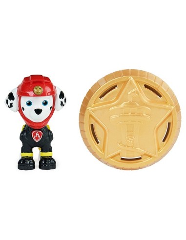 PAW Patrol , Personaggio Moto Pups con distintivo da agente indossabile e zainetto trasformabile, cucciolo a sorpresa, per