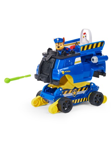PAW Patrol | Veicolo della polizia Rise N' Rescue di Chase | Veicolo trasformabile con personaggio di Chase e accessori inclusi