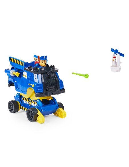 PAW Patrol | Veicolo della polizia Rise N' Rescue di Chase | Veicolo trasformabile con personaggio di Chase e accessori inclusi