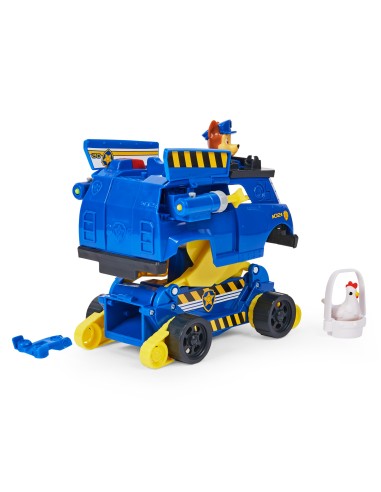 PAW Patrol | Veicolo della polizia Rise N' Rescue di Chase | Veicolo trasformabile con personaggio di Chase e accessori inclusi