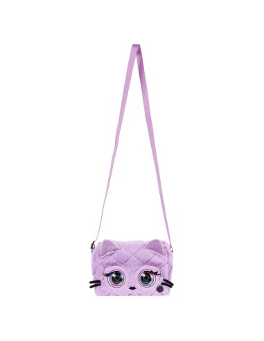 Purse Pets borsetta interattiva Fluffy in versione Gatto con oltre 30 effetti sonori e reazioni, giocattoli per bambine dai 5