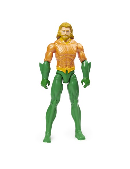 DC Comics | AQUAMAN | Personaggio AQUAMAN 30 cm | Personaggio in scala 30 cm con decorazioni originali, mantello e 11 punti di