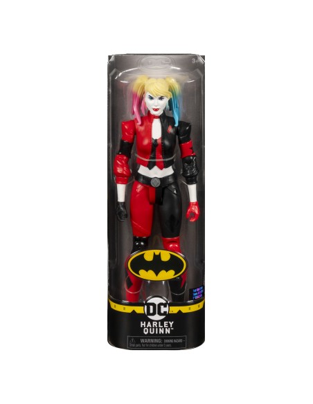 DC Comics , BATMAN, Personaggio Harley Quinn, in scala 30 cm con costume originale e dotato di 11 punti di articolazione, dai 3