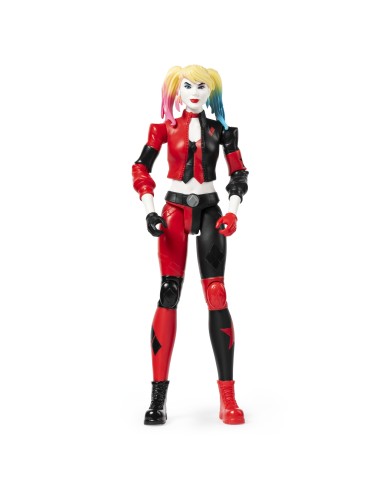 DC Comics , BATMAN, Personaggio Harley Quinn, in scala 30 cm con costume originale e dotato di 11 punti di articolazione, dai 3