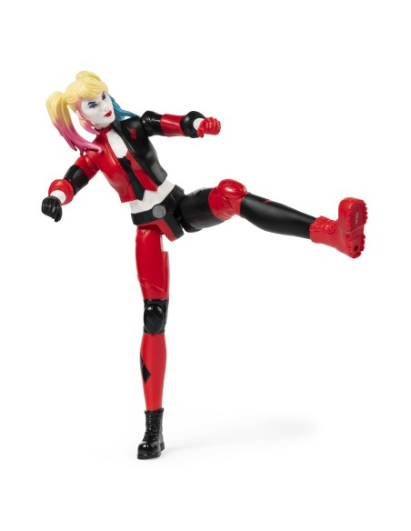 DC Comics , BATMAN, Personaggio Harley Quinn, in scala 30 cm con costume originale e dotato di 11 punti di articolazione, dai 3