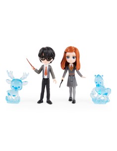 Wizarding World , Set Amicizia Patronus di Harry Potter e Ginny Weasley con 2 bambole articolate e 2 animali Patronus,